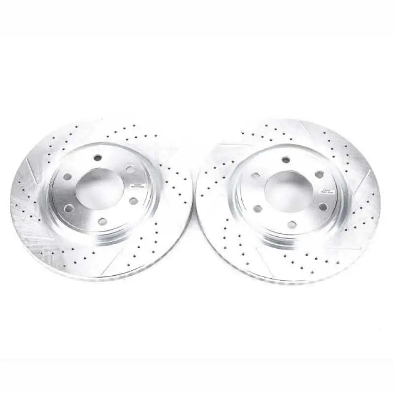 Power Stop 08-10 Infiniti QX56 Front Evolution Drilled & Slotted Rotors - Pair jbr1199xpr