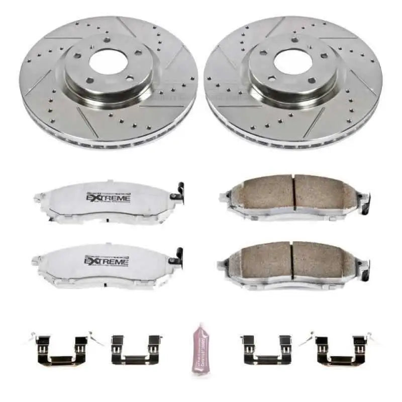 Power Stop 08-12 Infiniti EX35 Front Z26 Street Warrior Brake Kit k112-26