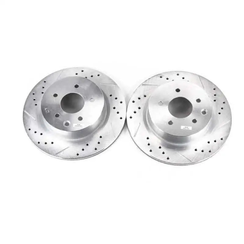 Power Stop 08-12 Infiniti EX35 Rear Evolution Drilled & Slotted Rotors - Pair jbr1144xpr