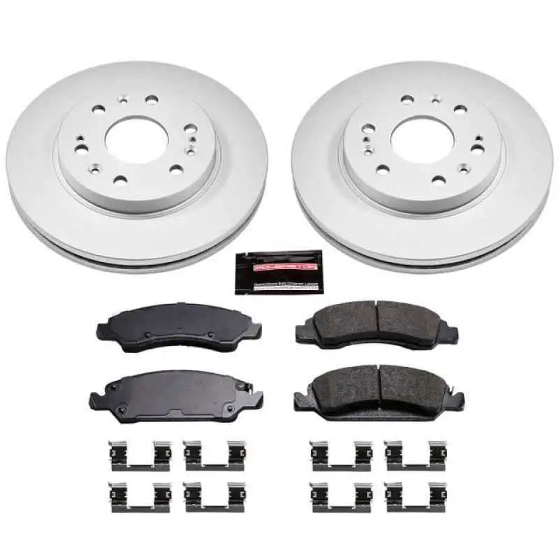 Power Stop 08-19 Cadillac Escalade Front Z17 Evolution Geomet Coated Brake Kit crk2069