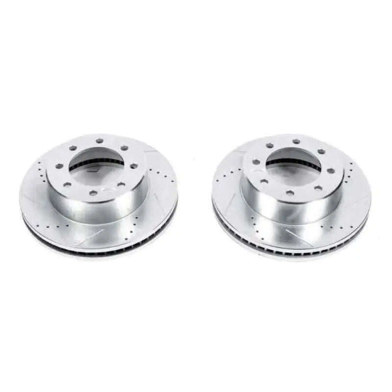 Power Stop 09-10 Dodge Ram 2500 Front Evolution Drilled & Slotted Rotors - Pair ar8373xpr