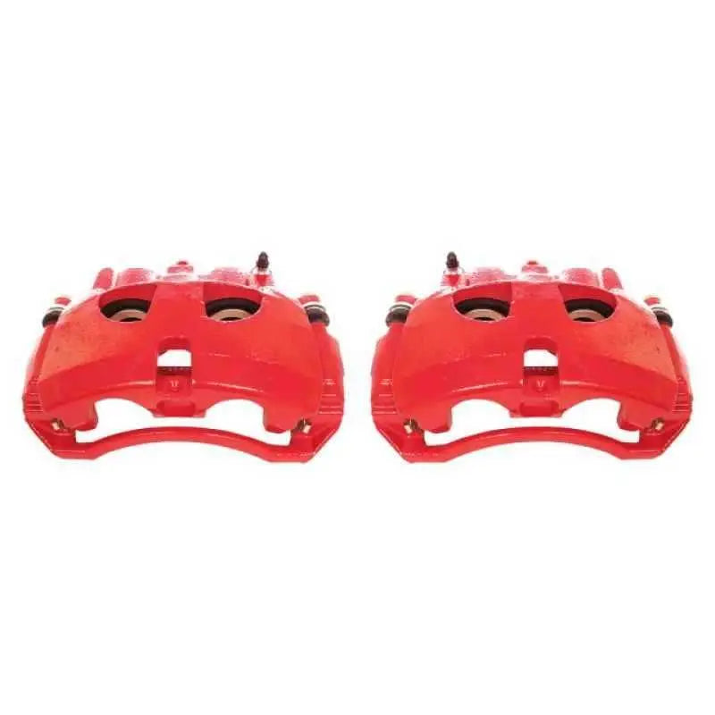 Power Stop 09-10 Dodge Ram 2500 Front Red Calipers w/Brackets - Pair s5172