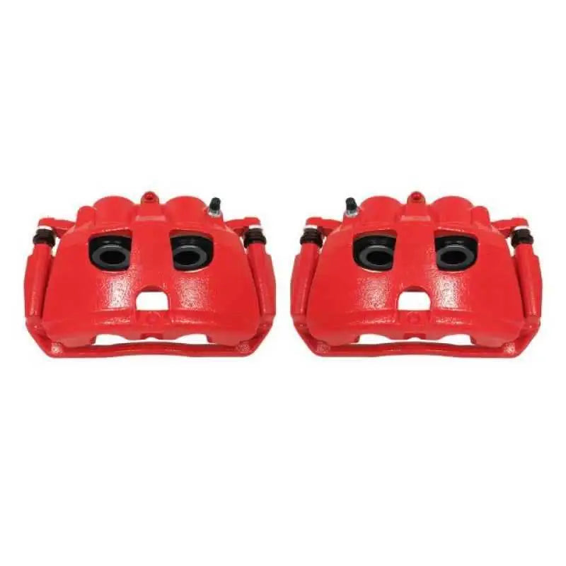 Power Stop 09-10 Dodge Ram 2500 Rear Red Calipers w/Brackets - Pair s5174
