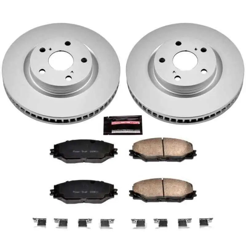 Power Stop 09-10 Pontiac Vibe Front Z17 Evolution Geomet Coated Brake Kit crk3054