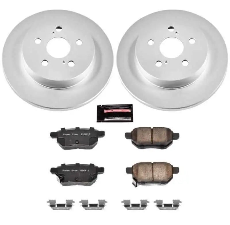 Power Stop 09-10 Pontiac Vibe Rear Z17 Evolution Geomet Coated Brake Kit crk4736
