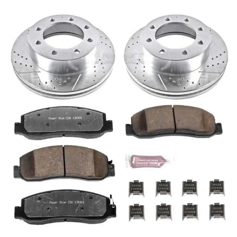 Power Stop 09-11 Ford F-250 Super Duty Front Z36 Truck & Tow Brake Kit K5412-36