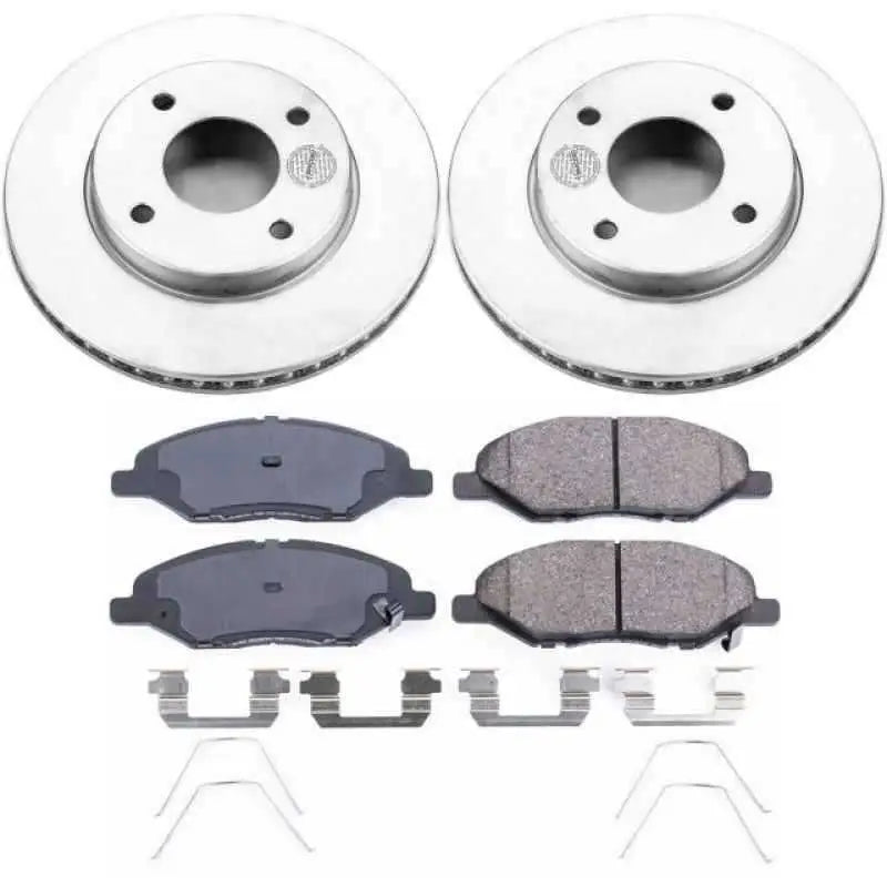 Power Stop 09-11 Nissan Versa Front Z17 Evolution Geomet Coated Brake Kit crk5862