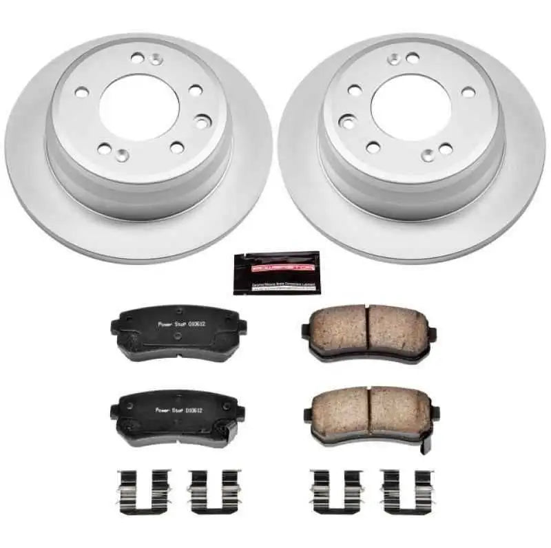 Power Stop 09-12 Hyundai Elantra Rear Z17 Evolution Geomet Coated Brake Kit crk6093