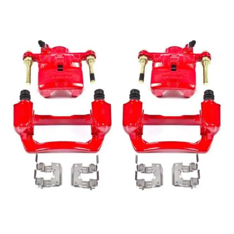 Power Stop 09-13 Subaru Forester Rear Red Calipers w/Brackets - Pair S3424