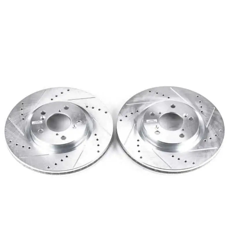 Power Stop 09-14 Acura TL Front Evolution Drilled & Slotted Rotors - Pair jbr1383xpr