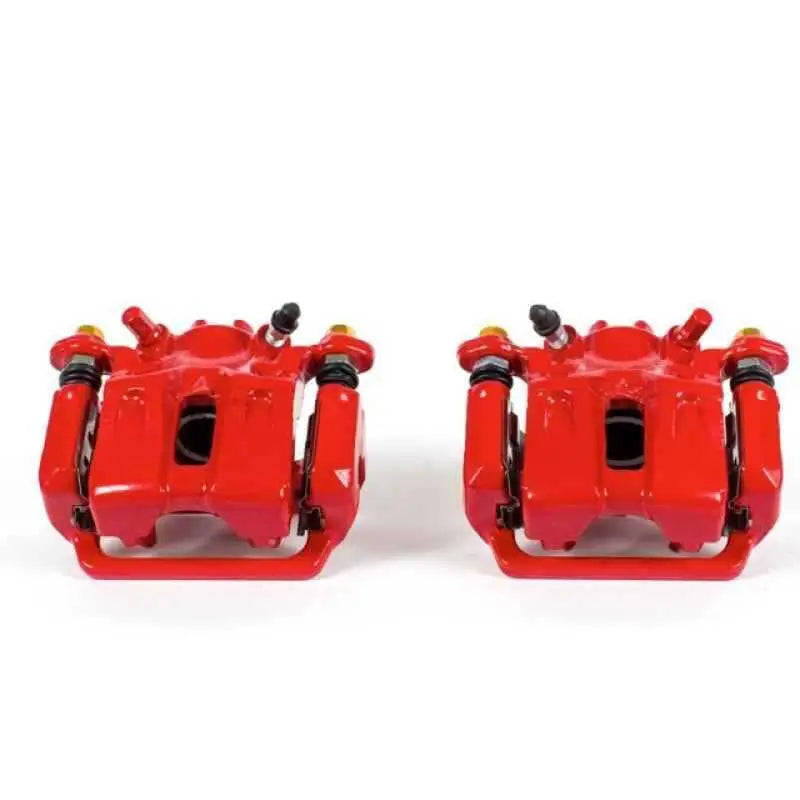 Power Stop 09-14 Acura TL Rear Red Calipers w/Brackets - Pair S6026