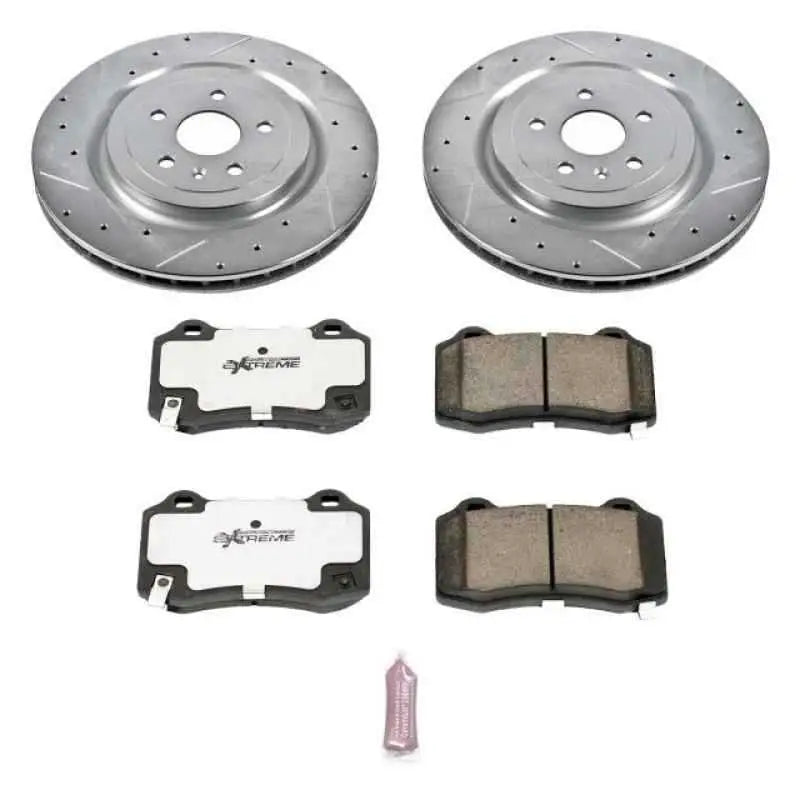 Power Stop 09-15 Cadillac CTS Rear Z26 Street Warrior Brake Kit k3019-26