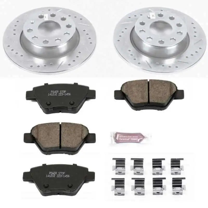 Power Stop 10-12 Audi A3 Rear Z23 Evolution Sport Brake Kit k5667