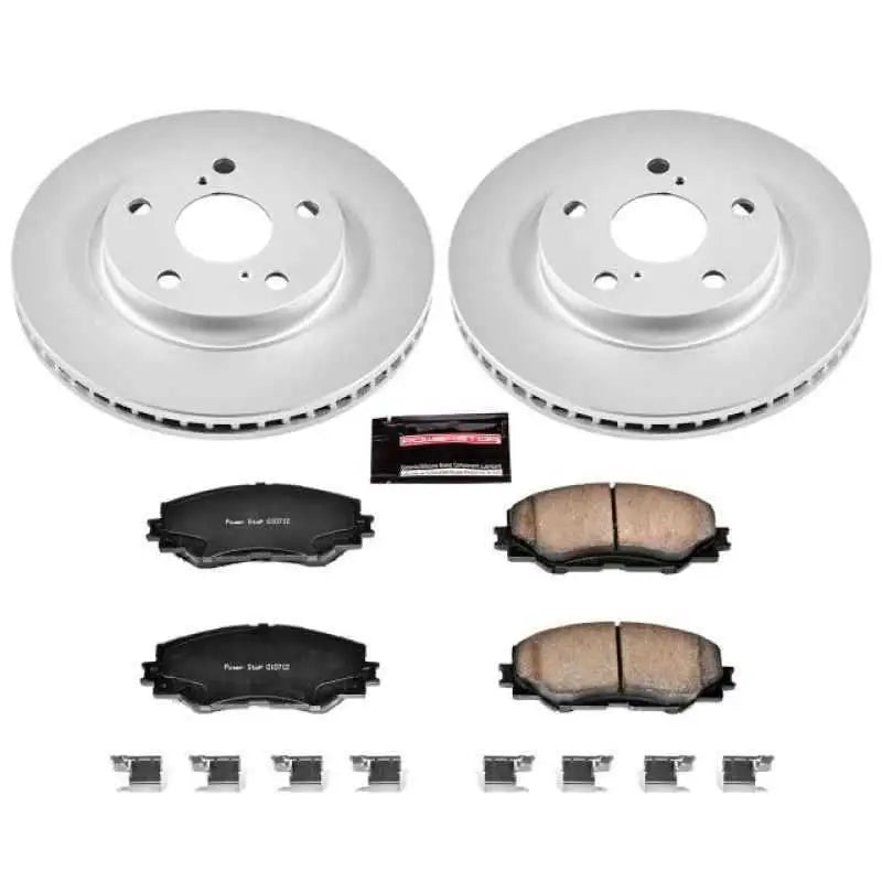 Power Stop 10-12 Lexus HS250h Front Z17 Evolution Geomet Coated Brake Kit crk258