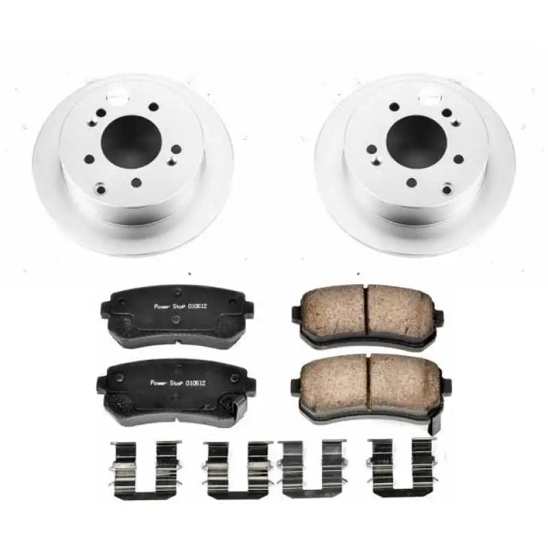 Power Stop 10-13 Kia Forte Rear Z17 Evolution Geomet Coated Brake Kit crk5915