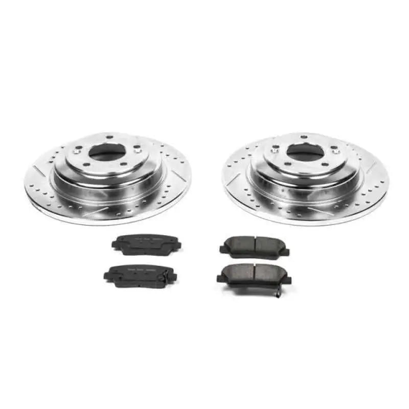Power Stop 10-16 Hyundai Genesis Coupe Rear Z23 Evolution Sport Brake Kit k6168