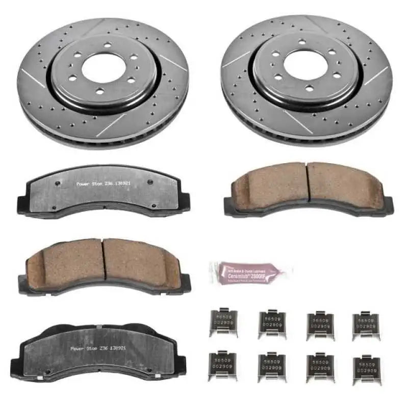 Power Stop 10-18 Ford Expedition Front Z36 Truck & Tow Brake Kit k3167-36