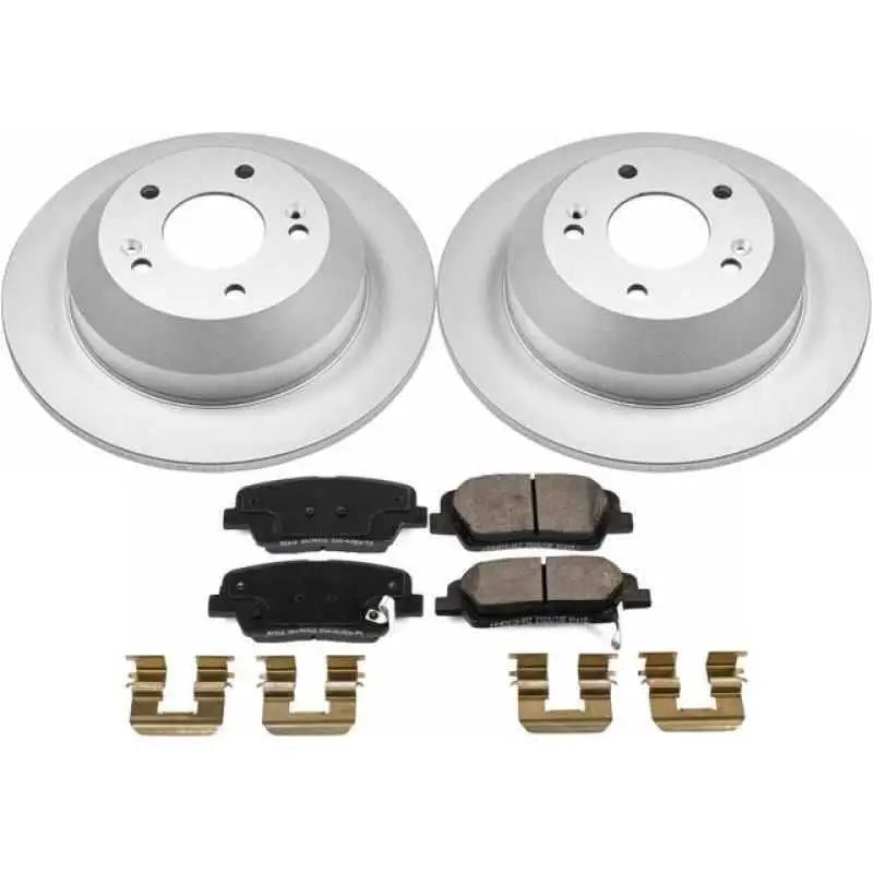 Power Stop 10-18 Hyundai Santa Fe Rear Z17 Evolution Geomet Coated Brake Kit crk7507