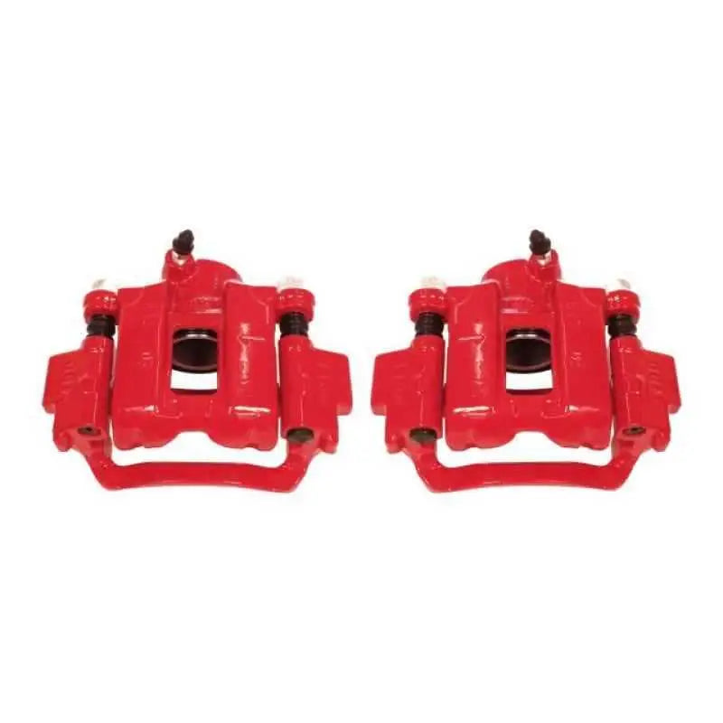 Power Stop 10-18 Lexus GX460 Rear Red Calipers w/Brackets - Pair s2736