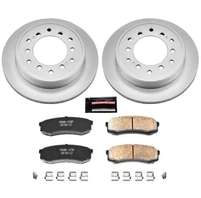 Power Stop 10-19 Lexus GX460 Rear Z17 Evolution Geomet Coated Brake Kit crk5875