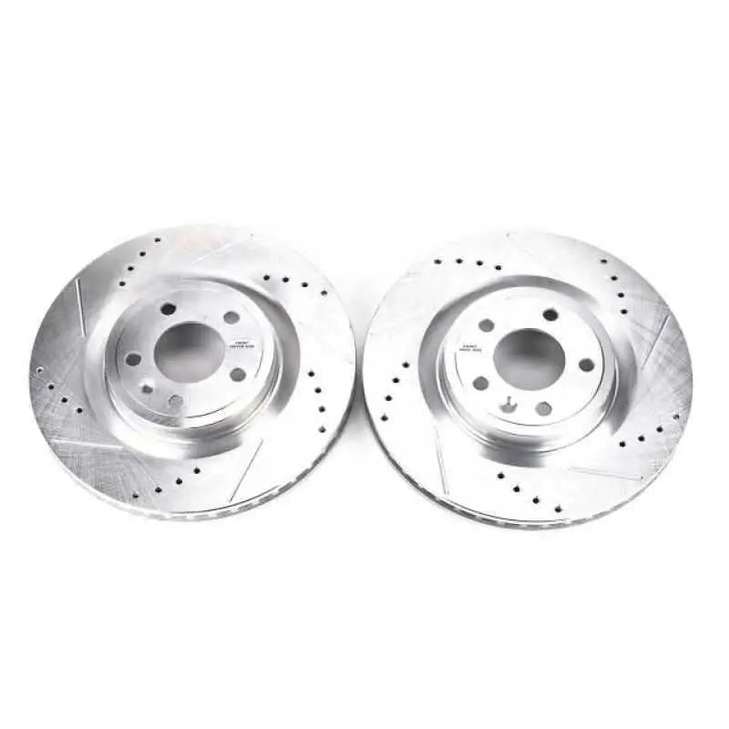 Power Stop 11-14 Ford Mustang Front Evolution Drilled & Slotted Rotors - Pair AR85144XPR