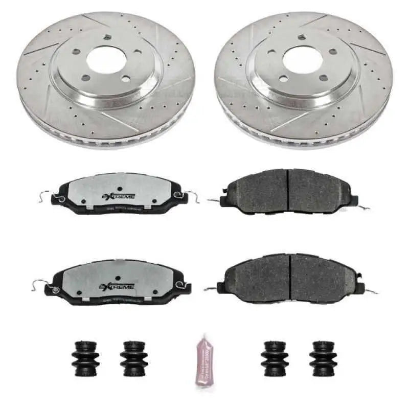 Power Stop 11-14 Ford Mustang Front Z26 Street Warrior Brake Kit K5407-26