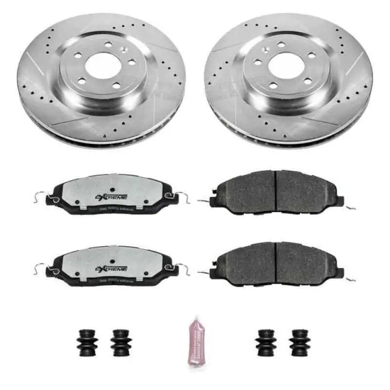 Power Stop 11-14 Ford Mustang Front Z26 Street Warrior Brake Kit K5944-26