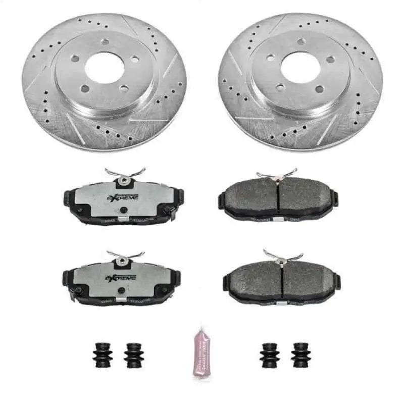 Power Stop 11-14 Ford Mustang Rear Z26 Street Warrior Brake Kit k4749-26