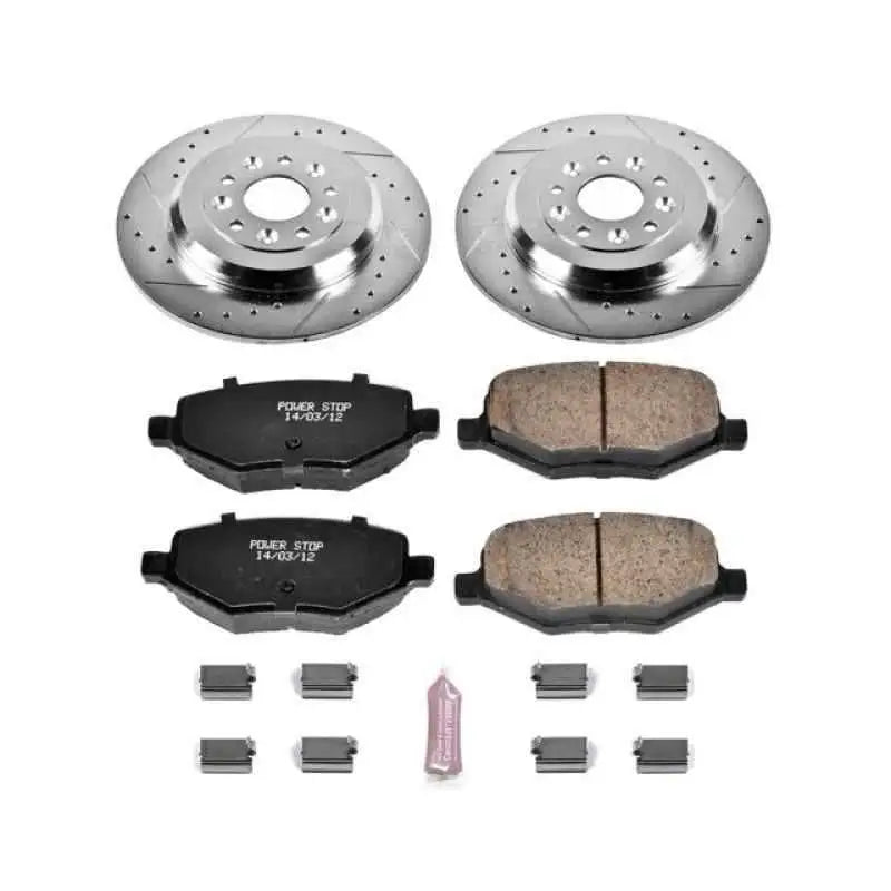 Power Stop 11-15 Ford Edge Rear Z23 Evolution Sport Brake Kit k4744
