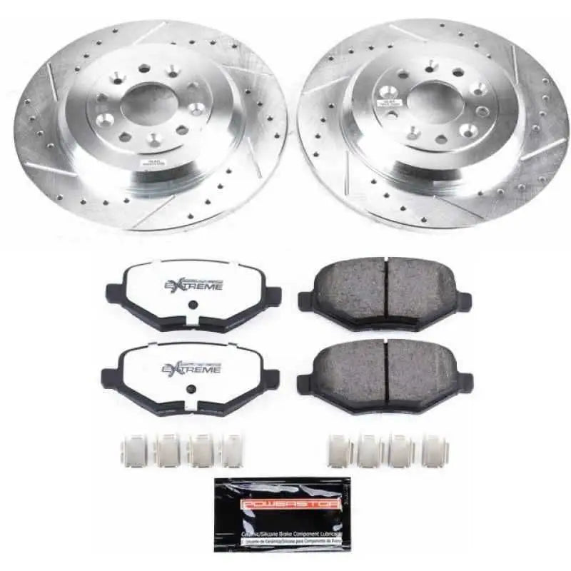 Power Stop 11-15 Ford Edge Rear Z36 Truck & Tow Brake Kit k4744-36