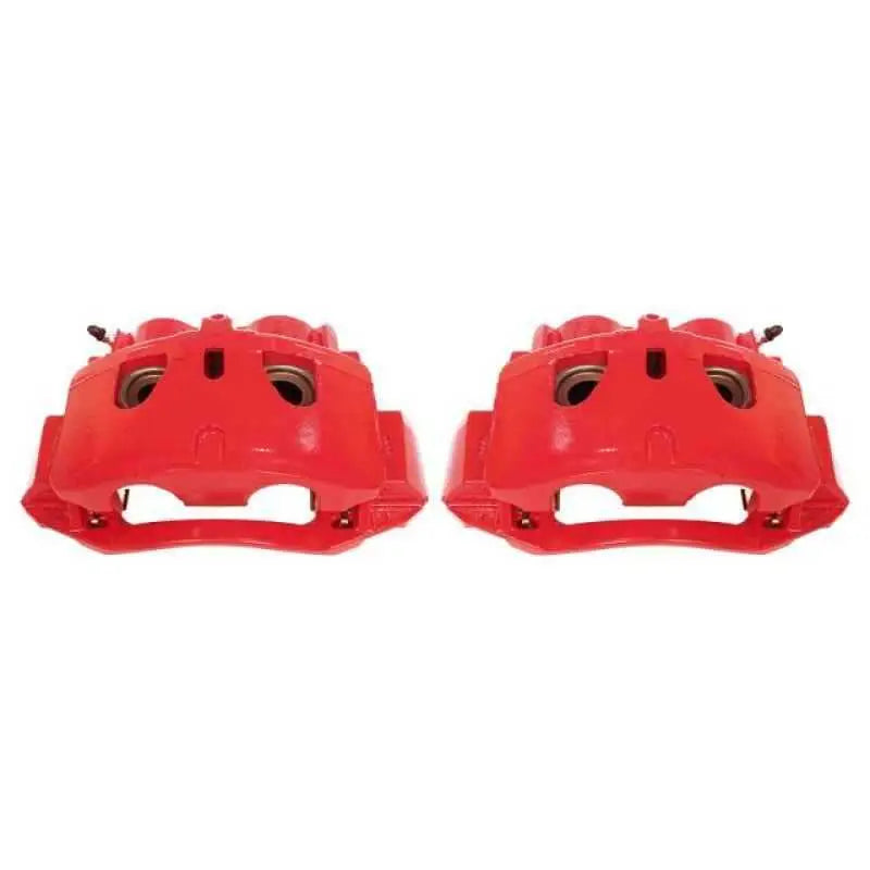 Power Stop 11-19 Chevrolet Silverado 2500 HD Front Red Calipers w/Brackets - Pair s5302