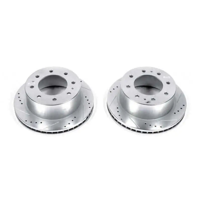 Power Stop 11-19 Chevrolet Silverado 2500 HD Rear Evolution Drilled & Slotted Rotors - Pair ar82155xpr