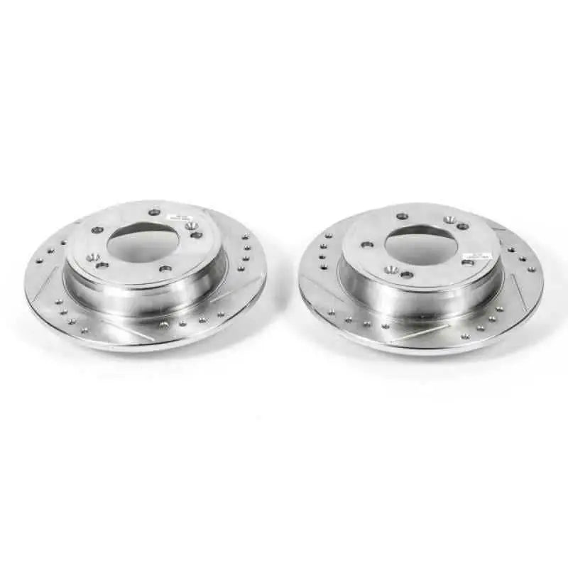 Power Stop 11-19 Hyundai Elantra Rear Evolution Drilled & Slotted Rotors - Pair jbr1563xpr