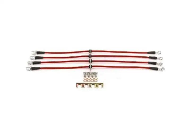 Power Stop 12-15 Chevrolet Camaro Front & Rear SS Braided Brake Hose Kit bh00046