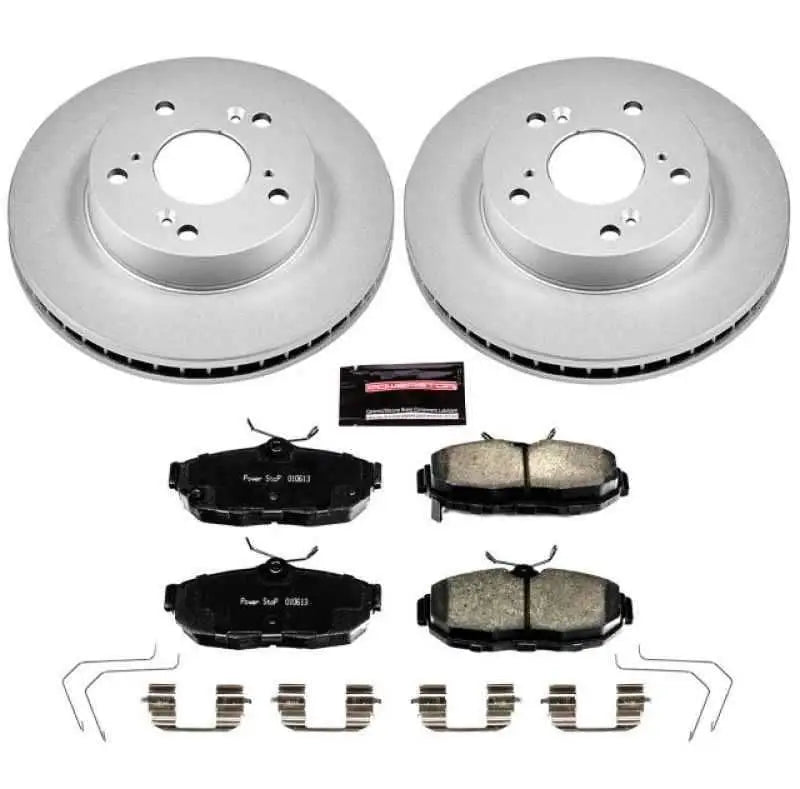 Power Stop 12-15 Honda Civic Front Z17 Evolution Geomet Coated Brake Kit crk6319