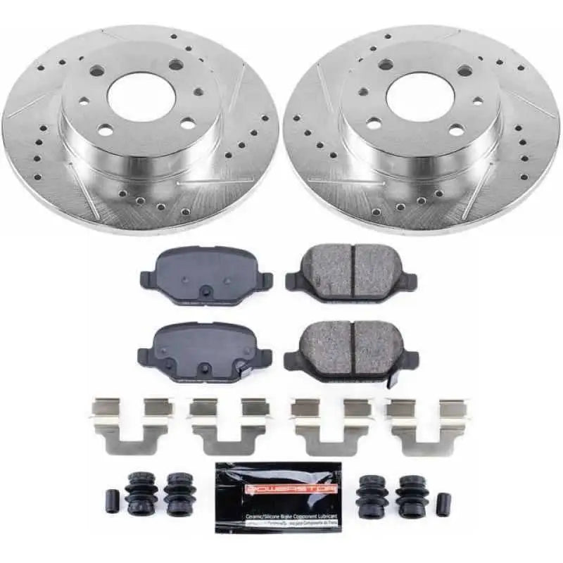 Power Stop 12-18 Fiat 500 Rear Z23 Evolution Sport Brake Kit k6292