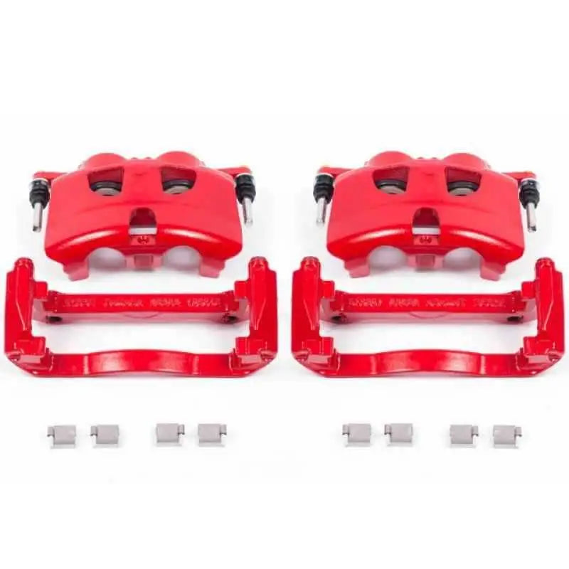 Power Stop 12-19 Ford F-150 Front Red Calipers w/Brackets - Pair s5404