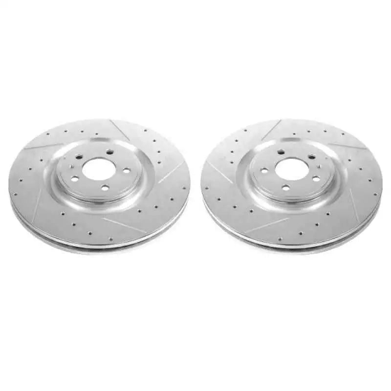 Power Stop 13-14 Ford Mustang Front Evolution Drilled & Slotted Rotors - Pair AR85151XPR