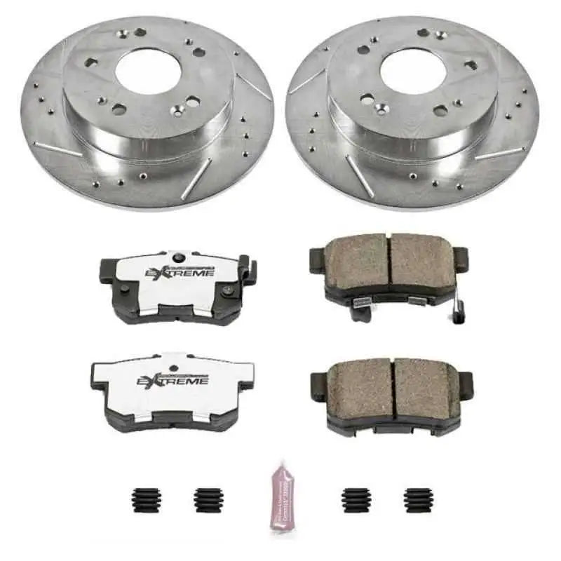 Power Stop 13-15 Acura ILX Rear Z26 Street Warrior Brake Kit k1243-26