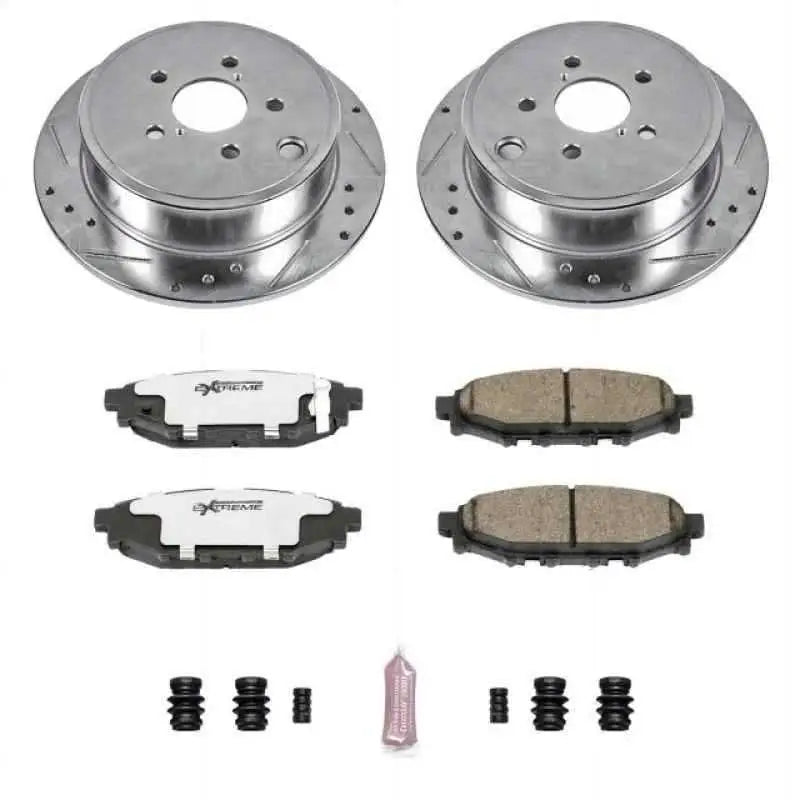Power Stop 13-16 Subaru BRZ Rear Z26 Street Warrior Brake Kit k4631-26