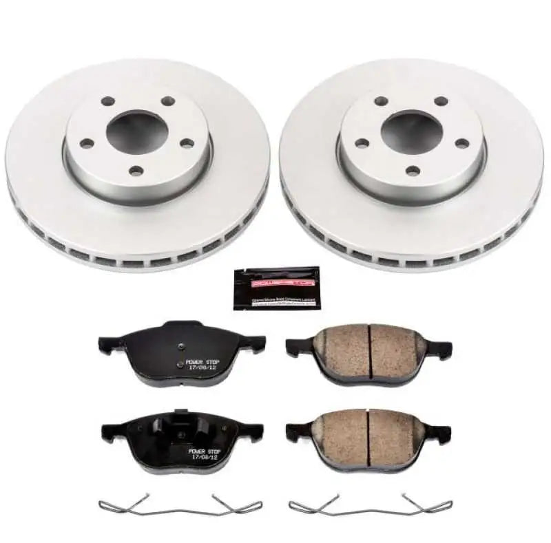 Power Stop 13-18 Ford C-Max Front Z17 Evolution Geomet Coated Brake Kit crk5976