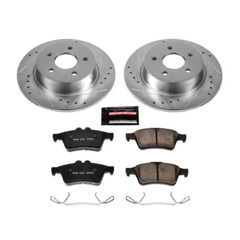 Power Stop 13-18 Ford C-Max Rear Z23 Evolution Sport Brake Kit k6398