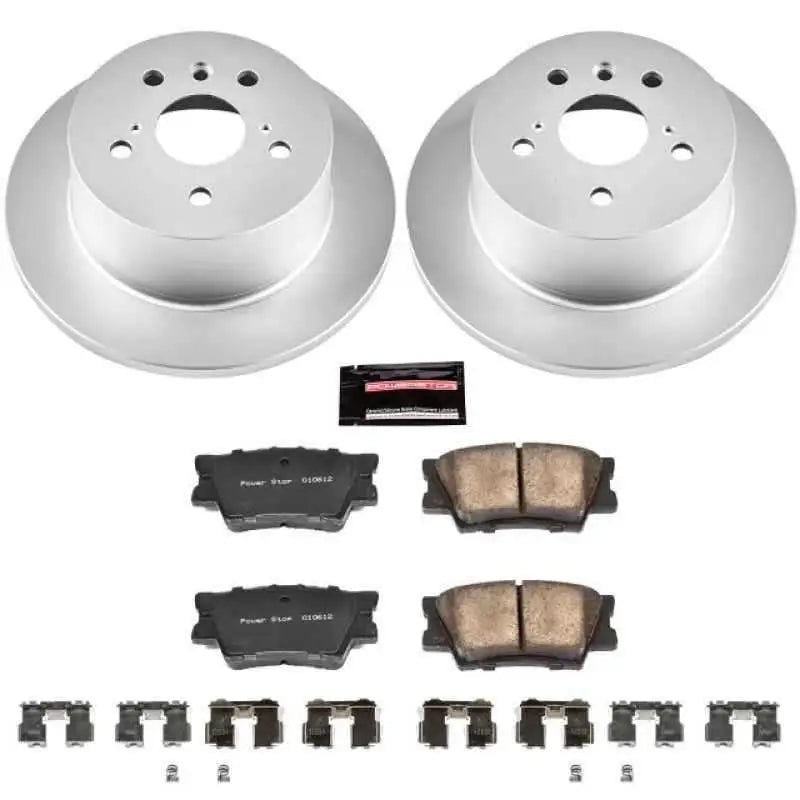 Power Stop 13-18 Lexus ES300h Rear Z17 Evolution Geomet Coated Brake Kit crk6520