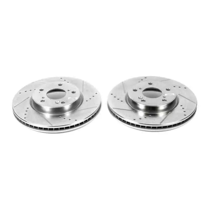 Power Stop 13-19 Honda Accord Front Evolution Drilled & Slotted Rotors - Pair jbr1571xpr
