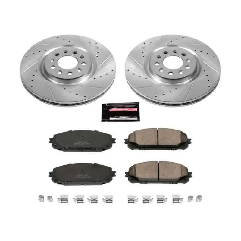 Power Stop 14-16 Jeep Cherokee Front Z23 Evolution Sport Brake Kit k6540