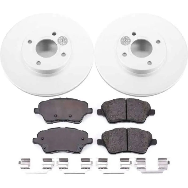 Power Stop 14-19 Ford Fiesta Front Z17 Evolution Geomet Coated Brake Kit crk6818