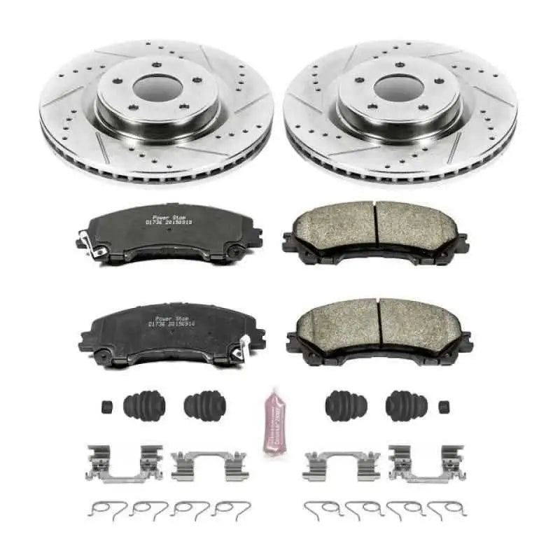 Power Stop 14-19 Infiniti Q50 Front Z23 Evolution Sport Brake Kit k6944