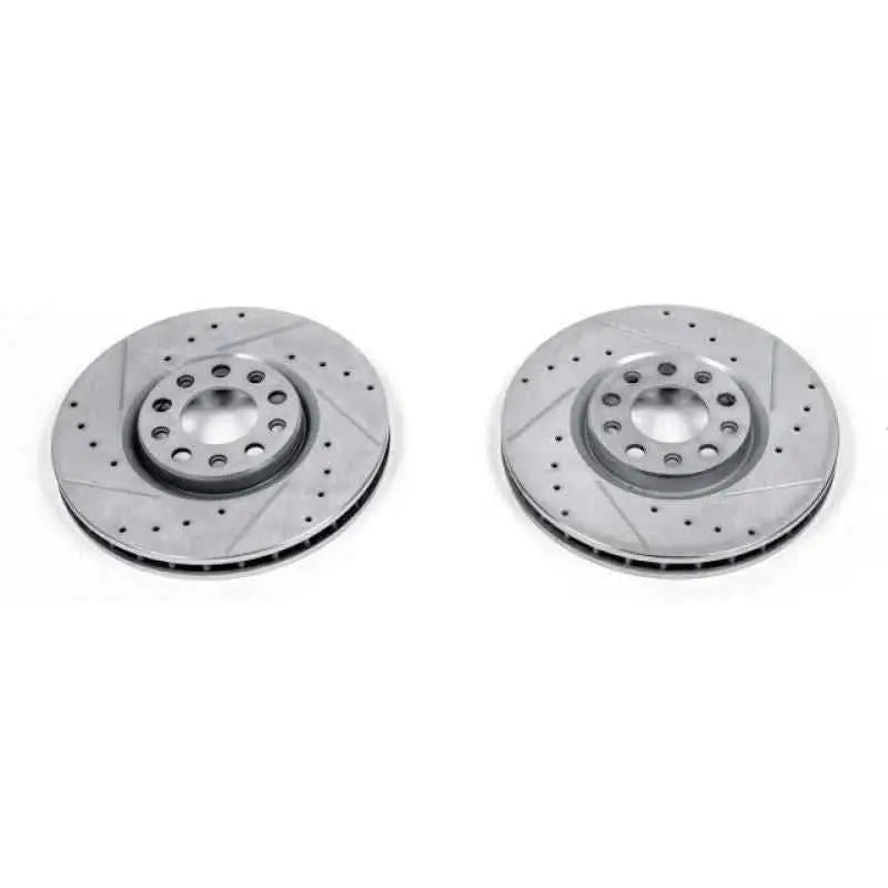 Power Stop 15-17 Chrysler 200 Front Evolution Drilled & Slotted Rotors - Pair ar83086xpr