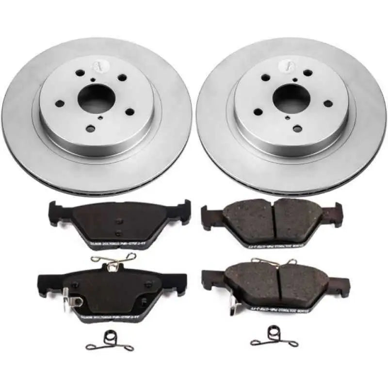 Power Stop 15-18 Subaru Legacy Rear Z17 Evolution Geomet Coated Brake Kit crk7039
