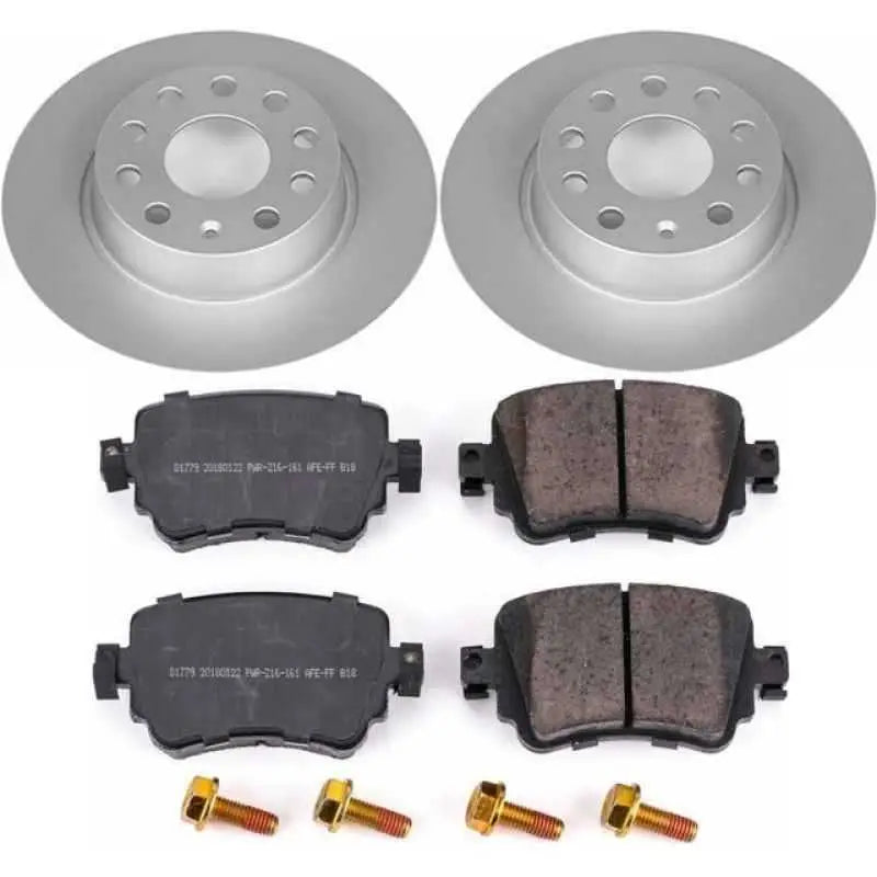 Power Stop 15-18 Volkswagen Golf Rear Z23 Evolution Sport Coated Brake Kit crk7053